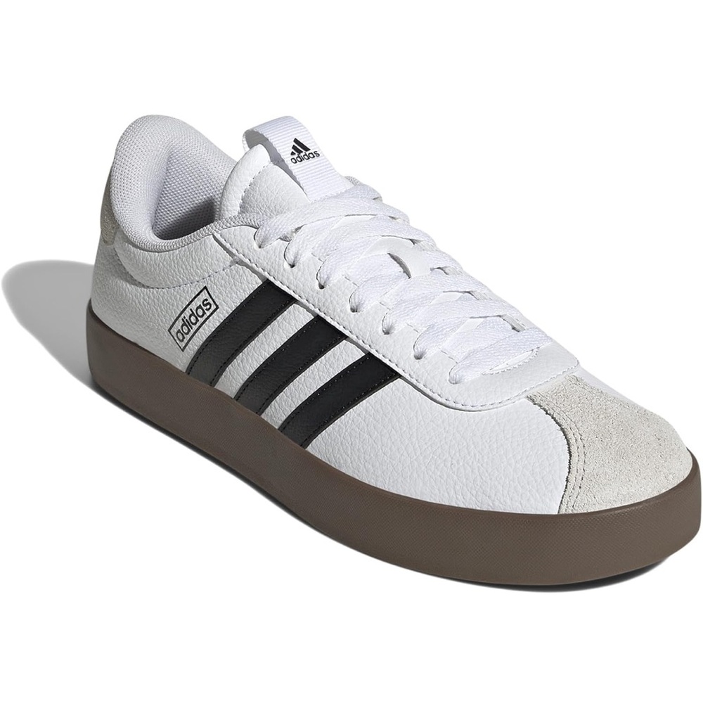 Adidas Court Samba White Gum Sole Sneakers